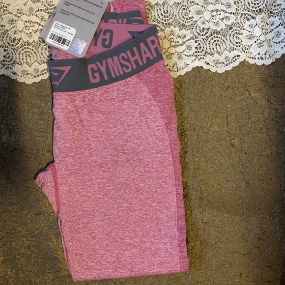 Gymshark flex leggings Dusky Pink Marl/Charcoal - Picture 2 of 6